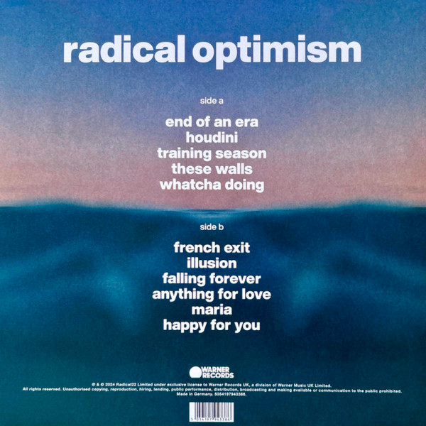 Виниловая пластинка Dua Lipa - Radical Optimism (2LP) Blue