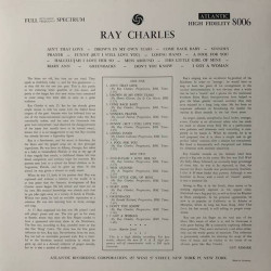 Виниловая пластинка Ray Charles - Ray Charles (LP) Clear