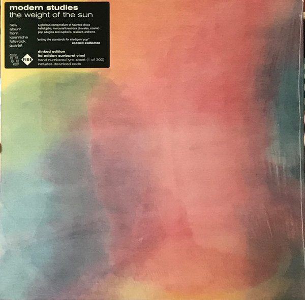 Виниловая пластинка Modern Studies - The Weight Of The Sun (Великобритания, лимитированное издание, нумерованное)