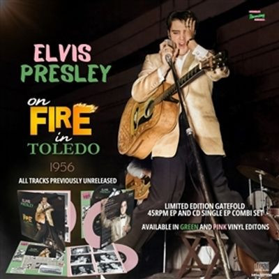Виниловая пластинка Elvis Presley - On Fire In Toledo - 1956 (Pink Vinyl + Cd)
