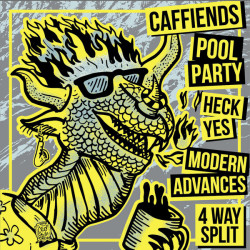 Виниловая пластинка Caffiends &amp; Heck Yes &amp; Modern Advances - 4-Way Split