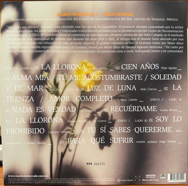 Виниловая пластинка Natalia Lafourcade - Un Canto por Mexico, Vol. 2 (2LP) Transparent Smoke Marble