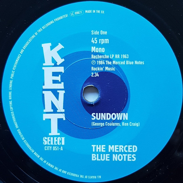 Виниловая пластинка The Merced Blue Notes - Sundown