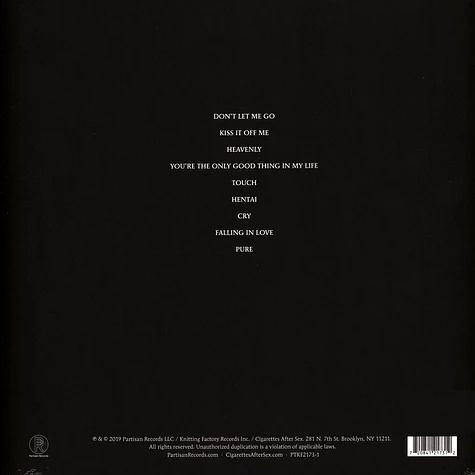 Виниловая пластинка Cigarettes After Sex - Cry (LP)