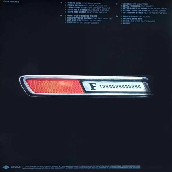 Виниловая пластинка Post Malone - F-1 Trillion (2LP) серебряный винил