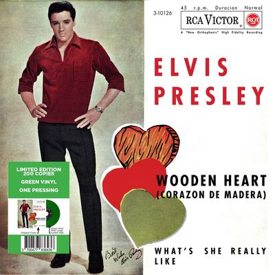 Виниловая пластинка Elvis Presley - Ep Étranger N°10 - Wooden Heart (Spain) Green Vinyl
