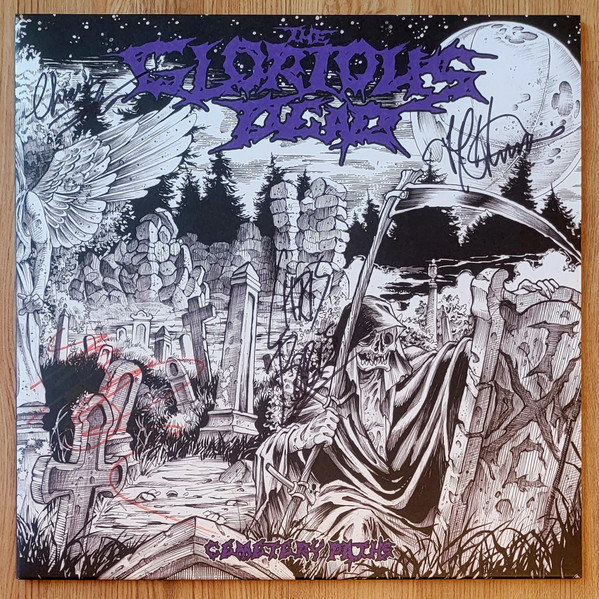 Виниловая пластинка The Glorious Dead - Cemetery Paths (Purple/Black With White Splatters)