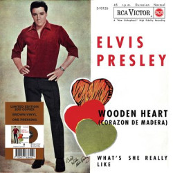 Виниловая пластинка Elvis Presley - Ep Étranger N°10 - Wooden Heart (Spain) Brown Vinyl