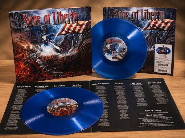 Виниловая пластинка Jon Schaffer's Sons Of Liberty - Thought Crimes (Volumes 1 & 2) (прозрачный синий винил)