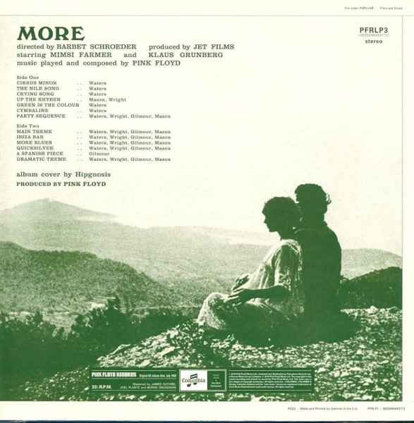 Виниловая пластинка Pink Floyd - Soundtrack From The Film "More" (LP)