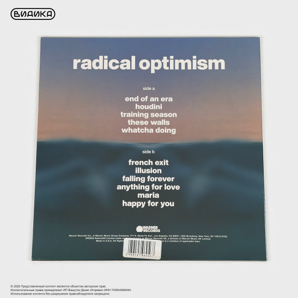 Виниловая пластинка США Dua Lipa - Radical Optimism (LP) Red