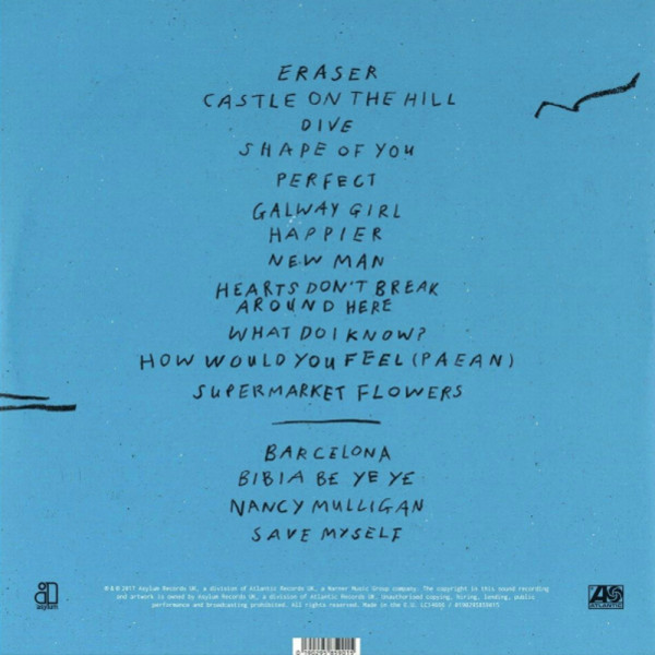 Виниловая пластинка Ed Sheeran - Divide (2LP)