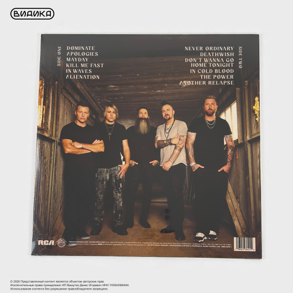 Виниловая пластинка США Three Days Grace - Alienation (LP)