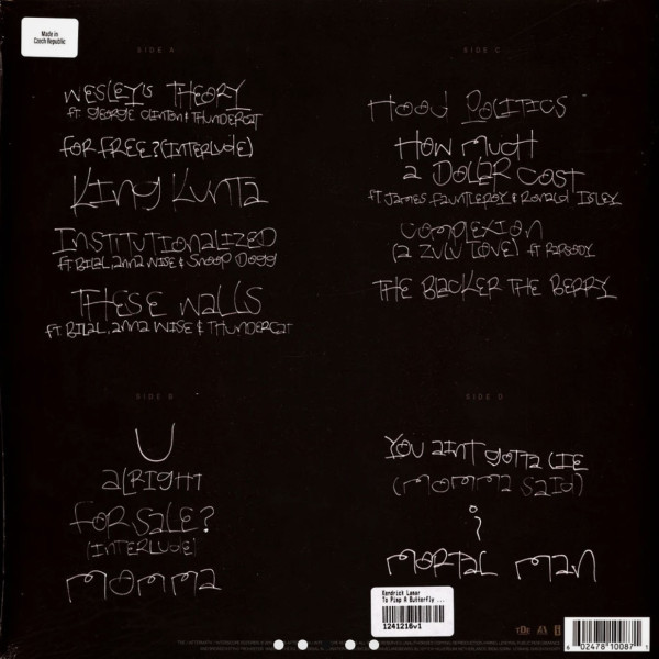 Виниловая пластинка Kendrick Lamar - To Pimp A Butterfly (2LP) 10th Anniversary