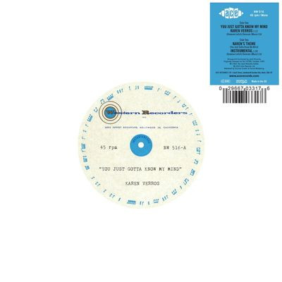 Виниловая пластинка Karen Verros - You Just Gotta Know My Mind / Karen'S Theme (7")