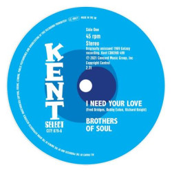 Виниловая пластинка Brother Of Soul - I Need Your Love