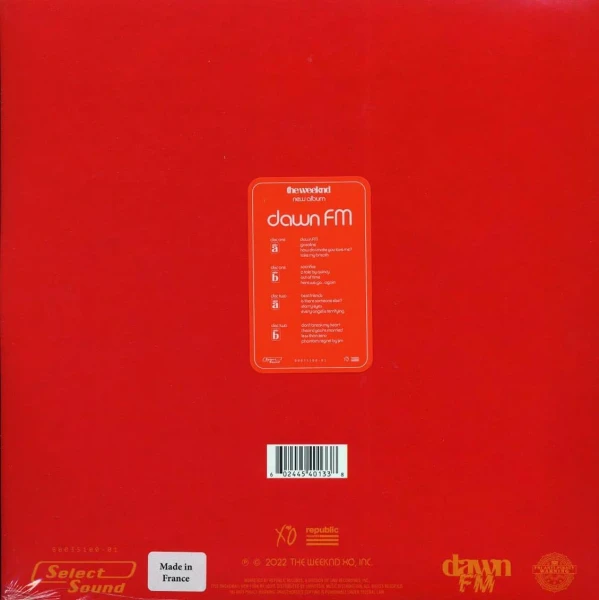 Виниловая пластинка The Weeknd - Dawn FM (2LP) красный винил