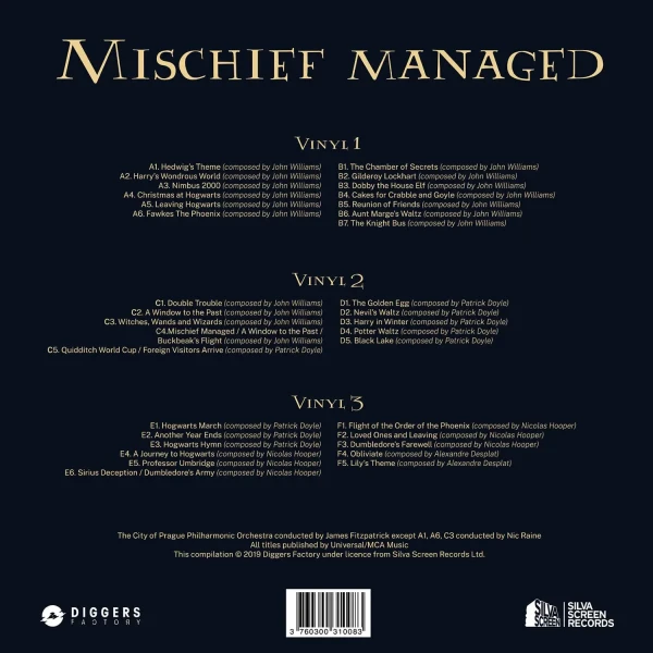 Виниловая пластинка Harry Potter (3LP) цветной винил