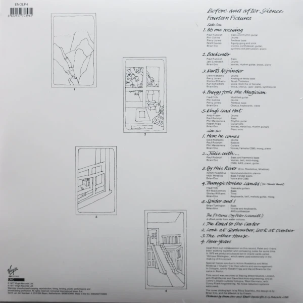 Виниловая пластинка Brian Eno - Before And After Science (LP)