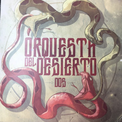 Виниловая пластинка Orquesta Del Desierto - Dos (Aqua W/ Dark Blue Inner &amp; Red Splatter Vinyl)