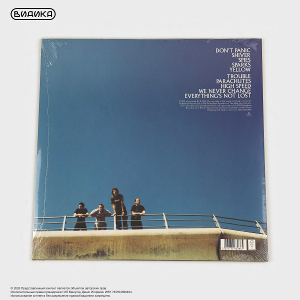 Виниловая пластинка Coldplay - Parachutes (LP) Clear