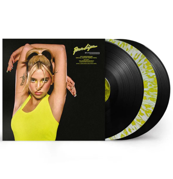 Виниловая пластинка Dua Lipa - Future Nostalgia 5th Anniversary (3LP) Clear&Yellow Splatter