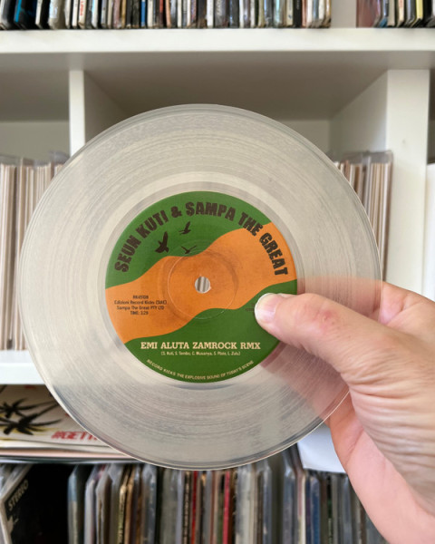 Виниловая пластинка Seun Kuti, Egypt 80, & Sampa The Great - Emi Aluta Zamrock Remix / Emi Aluta 45 Edit