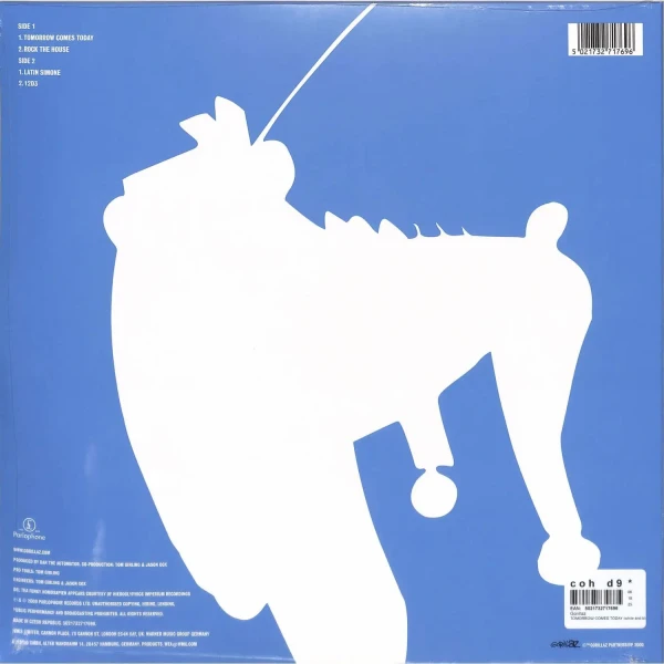 Виниловая пластинка Gorillaz - Tomorrow Comes Today (LP) White&Blue