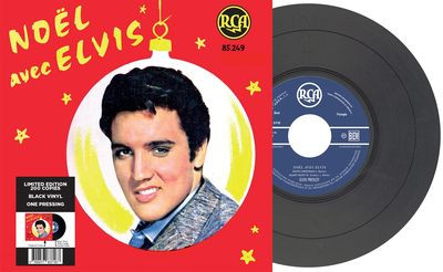 Виниловая пластинка Elvis Presley - Ep Étranger N°12 - Noël Avec Elvis Black Vinyl