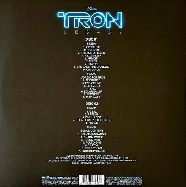 Виниловая пластинка Daft Punk - Tron Legacy (2LP) прозрачный винил