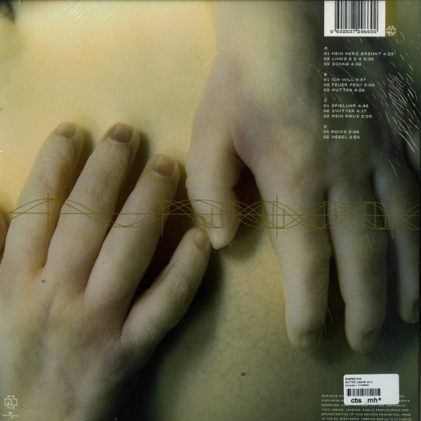 Виниловая пластинка Rammstein - Mutter (2LP)